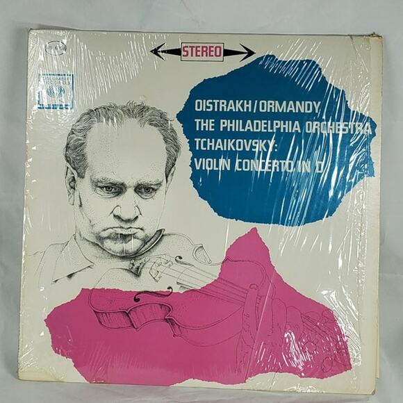 Tchaikovsky Violin Concerto Oistrakh Ormandy Philadelphia Columbia MS 6049 LP - Picture 1 of 3
